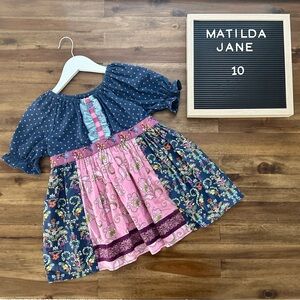 NEW Matilda Jane Secret Fields Walden Wishes Top 10 Blue Pink Peasant Floral Dot